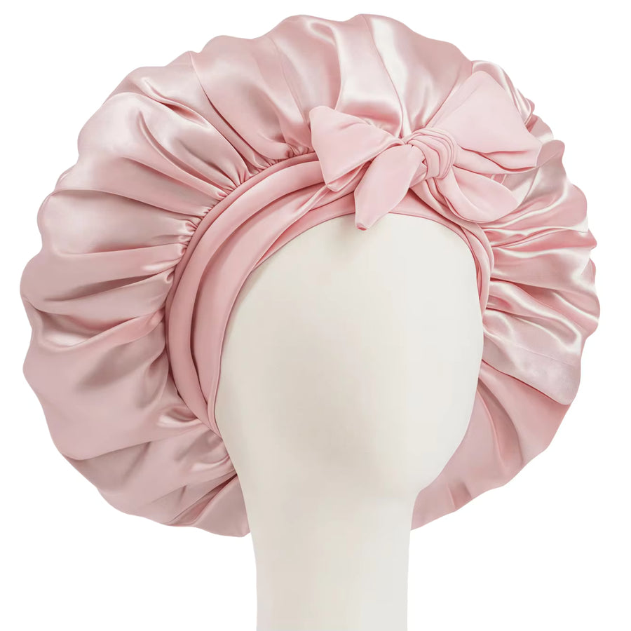 1pc Luxurious Satin Silky Bonnet With Adjustable Tie - Lightweight Hair Protection Cap For All-Night Comfort, Hair Care, And Shower - Ideal For Women And Men Home Bathroom Decor Fall Decor Back To School